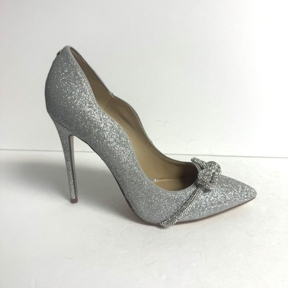Sam Edelman Shoes - Sam Edelman Womens Deela Pump Heel Silver Size 8 M